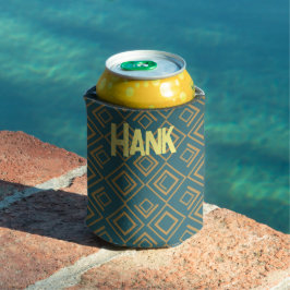 Enfriador De Latas Art Deco turquesa