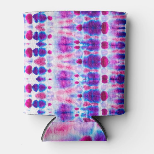 Enfriador De Latas Arte abstracto brillante de amarillo rojo (Anverso)