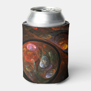 Enfriador De Latas Arte abstracto de conexión fluida