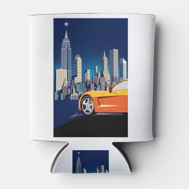 ENFRIADOR DE LATAS ARTE AUTOMÓVIL ELEGANTE DE VETTE (Anverso)