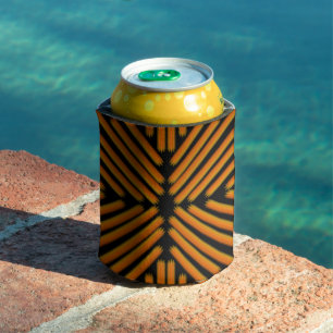 Enfriador De Latas Arte de fideos con queso Patrón simétrico alineado