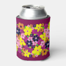 Arte de flores luminosas abstractas