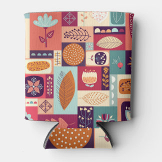 Enfriador De Latas Arte de fondo vintage decorativo otoñal