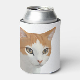 Enfriador De Latas Arte de gato ginger adorable