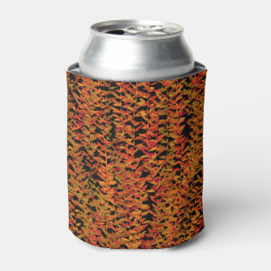 Enfriador De Latas Arte de hojas de follaje de colores cambiantes de 