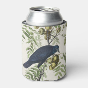 Enfriador De Latas Arte de la Naturaleza del Pájaro Cuervo Americano 