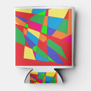 Enfriador De Latas arte de los colores rojos