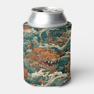 Enfriador De Latas Arte de tatuajes japonés