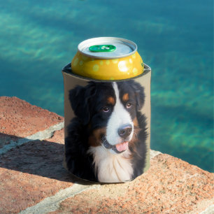 Enfriador De Latas arte del perro de montaña de bernesa