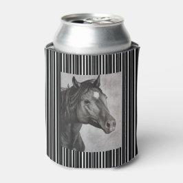 Enfriador De Latas Arte dibujado a mano de caballo