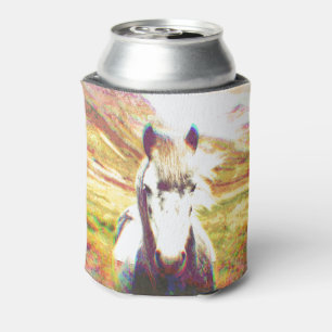 Enfriador De Latas Arte digital de caballos de Islandia