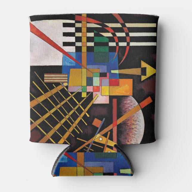 Enfriador De Latas Arte expresionista abstracto moderno de Kandinsky (Anverso)