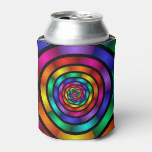 Enfriador De Latas Arte fractal moderno y psicodélico