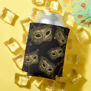 Enfriador De Latas Arte Mardi Gras