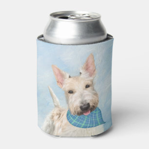 Enfriador De Latas Arte original de pintura de perros de cerdo de Whe