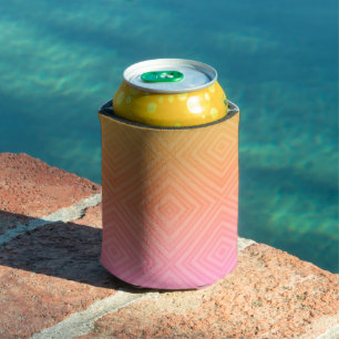 Enfriador De Latas Arte Pop Moderno Diamante Hipnótico Pastel Bonito