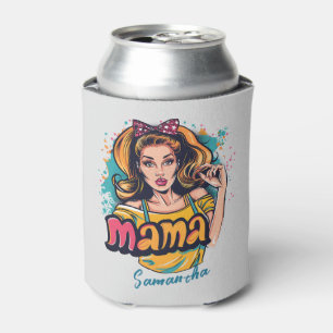 Enfriador De Latas Arte Retro Mama Pop Personalizado (10)