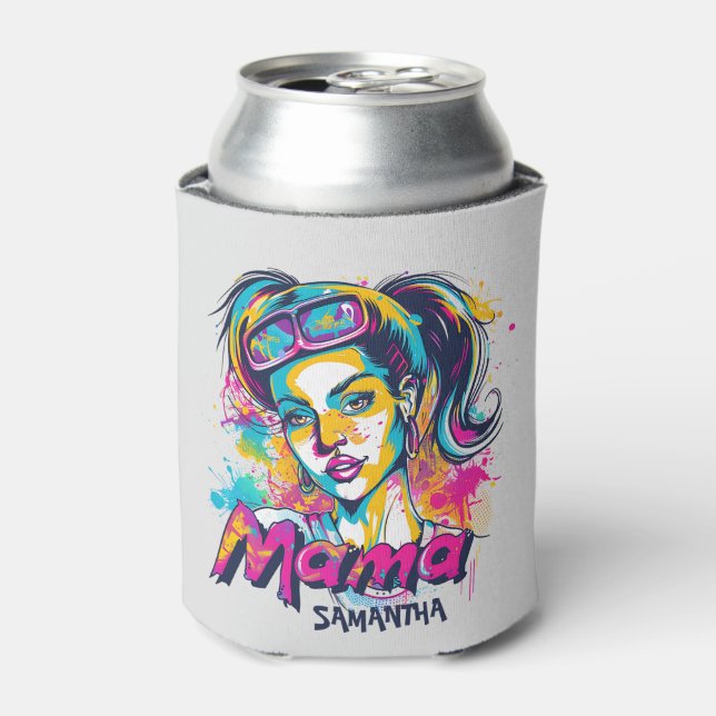 Enfriador De Latas Arte Retro Mama Pop Personalizado (18) (Lata Anverso)