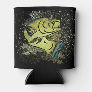 Enfriador De Latas Arte tribal de Fisherman Bass
