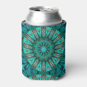 Enfriador De Latas Arte Turquesa Opciones 1-2