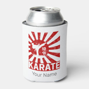 Enfriador De Latas Artes marciales de karate con diseño vintage japon