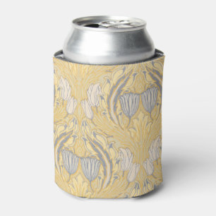 Enfriador De Latas Artes y Oficios Walter Crane Tulipanes Azules y Bl