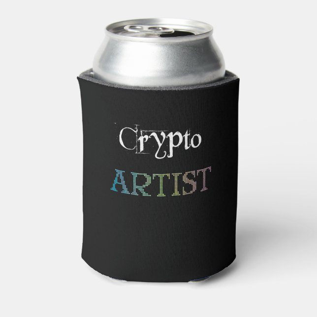Enfriador De Latas Artista criptográfico oscuro (Reverso de la lata)