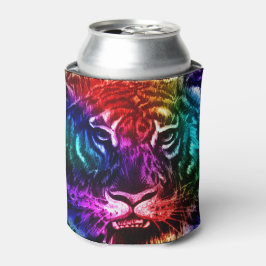 Enfriador De Latas Artsy Rainbow Tiger