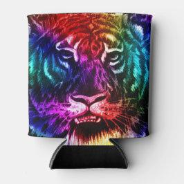 Enfriador De Latas Artsy Rainbow Tiger