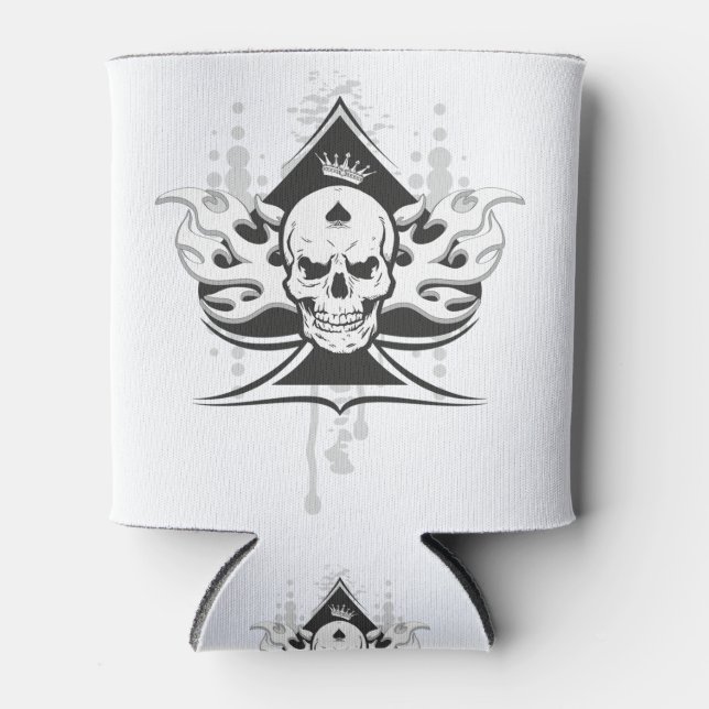 Enfriador De Latas As de espadas cráneo (Anverso)