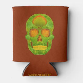 Enfriador De Latas Aspen Leaf Skull 10