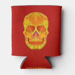 Enfriador De Latas Aspen Leaf Skull 13