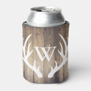 Enfriador De Latas Astas rústicas de madera y de los ciervos del