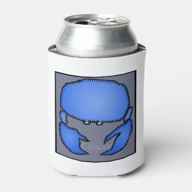 Enfriador De Latas Astrología Rótulo de Cáncer de Zodiaco Refrigerado (Lata Anverso)