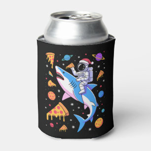 Enfriador De Latas Astronauta de Navidad Pizza Tiburón Espacio Planet