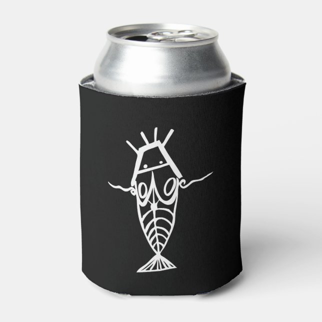 Enfriador De Latas Astronautas antiguos (Lata Anverso)