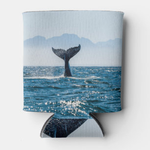 Enfriador De Latas Ataque marino de la cola de ballena: Agua Dramátic