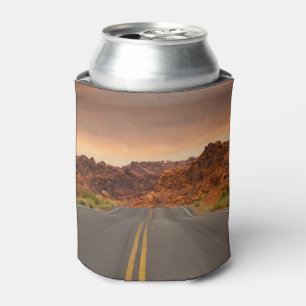 Enfriador De Latas Atardecer de viaje por carretera