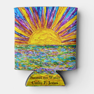 Enfriador De Latas Atardecer en el refrigerador del agua