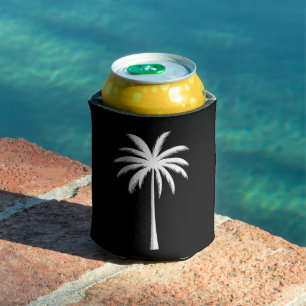Enfriador De Latas Atardecer en la playa de vacaciones de verano fres