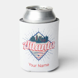 Enfriador De Latas Atlanta Georgia Estados Unidos Retro Skyline