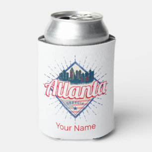 Enfriador De Latas Atlanta Georgia Estados Unidos Retro Skyline
