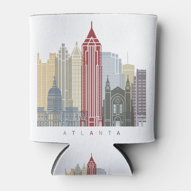 Enfriador De Latas Atlanta skyline poster (Anverso)