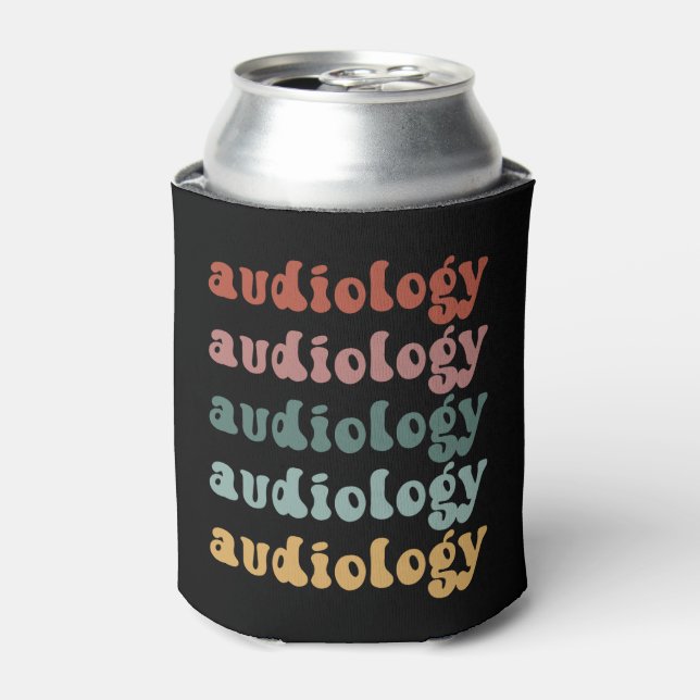 Enfriador De Latas Audiología | Médica del Audiólogo Retro (Lata Anverso)