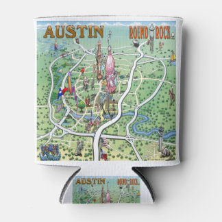 Enfriador De Latas Austin Round Rock Texas Fun Map