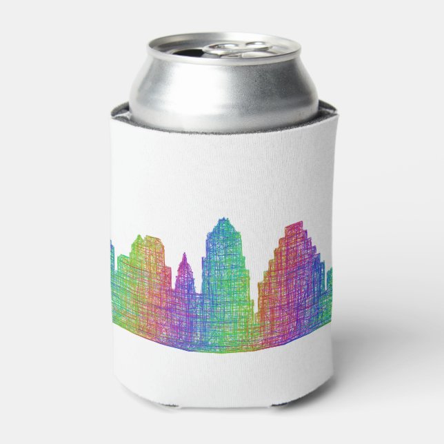 Enfriador De Latas Austin skyline (Lata Anverso)