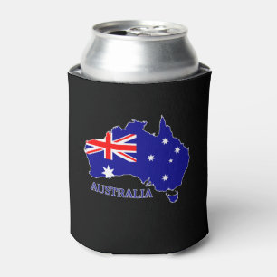 Enfriador De Latas Australia Bandera de Australia Mapa Viaje