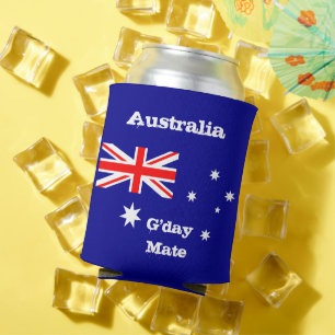 Enfriador De Latas Australian Flag & G'day Mate cooler / Australia