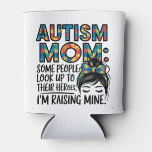 Enfriador De Latas Autismo Mamá algunas personas miran a sus héroes