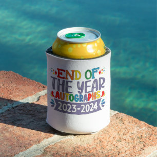 Enfriador De Latas Autógrafos de Fin de Año 2024 Último Día de Escuel